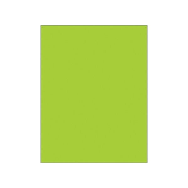 Bsc Preferred 8-1/2 x 11'' Fluorescent Green Removable Rectangle Laser Labels, 100PK BUY00015309 - main